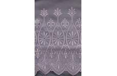 TIANA WHITE EMBROIDERED VOILE