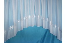 JESSICA WHITE VOILE JARDINIERE lead weighted base