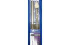 swish sophia antique brass pole 28mm width 360cm with cream spear finials