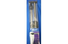 swiss sophia antique brass 28mm width 300cm with black spear finials