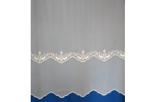 ROXANNE WHITE VOILE WITH EMBROIDERED DESIGN