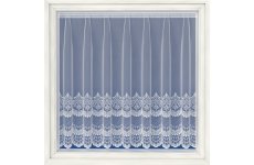 Cambridge white embroidered voile net curtain