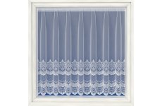 Cambridge white embroidered voile net curtain