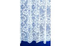 Cardiff white Lace Net curtain designed by filigree