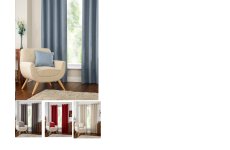 HALO PLAIN LINEN TEXTURE CURTAINS PENCIL PLEAT TOP  LINED