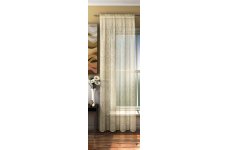 FR TREATED bali cream curtain panel 142cm wide