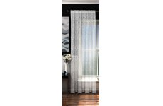 FR TREATED Bristol white curtain panel 142cm wide