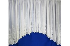 Aberdeen white jardiniere Net Curtain