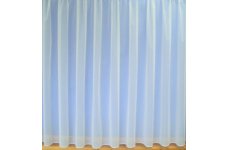 Fire Retardant  Brooke white plain net curtain with lead weighted base