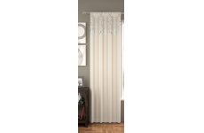 FR TREATED ASHFORD CREAM CURTAIN PANEL 145CM WIDE