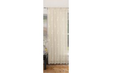 FR TREATED DOVER CREAM CURTAIN PANEL 140CM WIDE