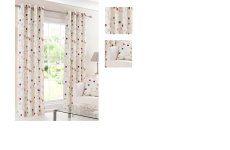 OXFORD eyelet lined curtains 100% cotton printed