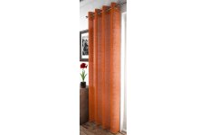 FR TREATED Abingdon Orange panel 140cm wide
