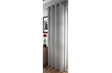 FR TREATED Abingdon silver panel 140cm wide