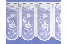 ZOE WHITE CAFE CURTAIN