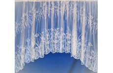 Lancashire white jardiniere net curtains