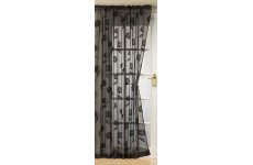 SICILY BLACK VOILE PANELS 54