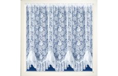 Kensington White Lace Flounce Net Curtain  please select 2 gathers