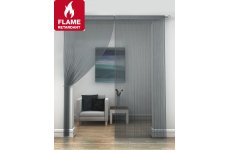 FR Treated Pewter string curtains priced per pair