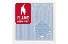 Dorset white Fire Retardant  Net Curtain