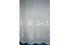Shannyn white voile with silver sequins