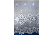 Malta white net curtain 40 inches only