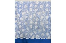 Ascot  White  Net Curtain