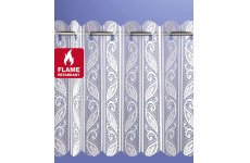 Fire Retardant White or Cream Corsica Lace Blind