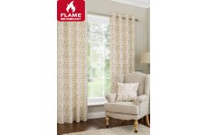 Juliet fire retardant curtains eyelet top