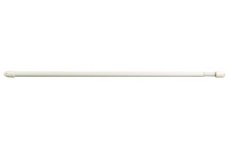 ROUND White  TELESCOPIC  NET CURTAIN POLE