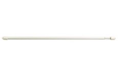 ROUND White  TELESCOPIC  NET CURTAIN POLE