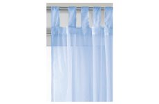 SKY BLUE TAB TOP VOILE PANEL:150CM wide