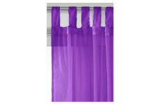 PURPLE TAB TOP VOILE PANEL:150cm wide