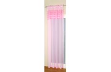 ROSIE PINK VOILE PANEL: 140cm wide