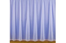 NINA WHITE NET CURTAIN:priced per metre