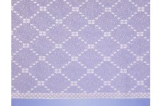 Cubic White Net Curtain