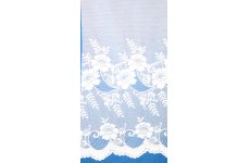 VERONA WHITE  NET CURTAIN BY FILIGREE OF NOTTINGHAM