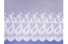 Paisley White Net Curtain
