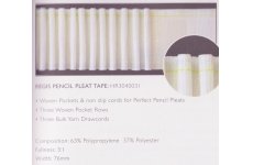 3 INCH RUFFLETTE REGIS PENCIL PLEAT TAPE : price per metre