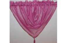 PLAIN VOILE SWAG CERISE: