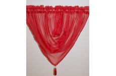 PLAIN VOILE SWAG RED: