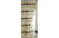 DENVER CHOCOLATE/LIME VOILE PANEL