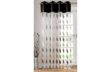 WAVE VOILE PANEL :Width 150cm Chocolate