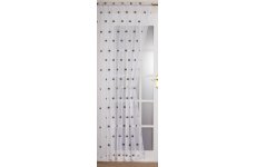 MAYFAIR  WHITE/BLACK VOILE PANEL:
