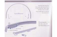 BED CANOPY RAIL:CURTAINS NOT INCLUDED