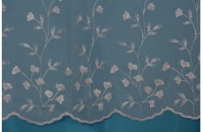 KARA WHITE EMBROIDERED VOILE