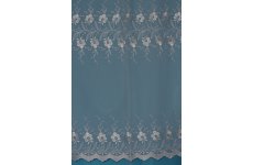 EVA WHITE EMBROIDERED VOILE