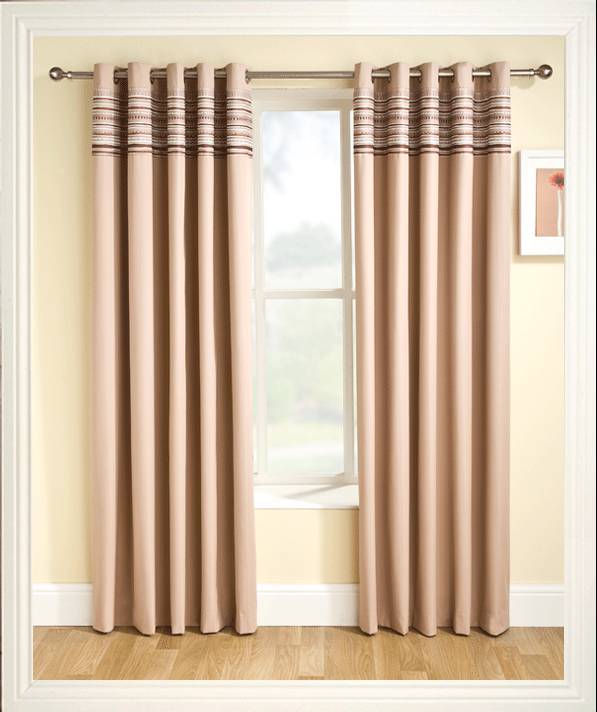 SIESTA NATURA THERMAL BACKED CURTAINS - Net Curtain 2 Curtains