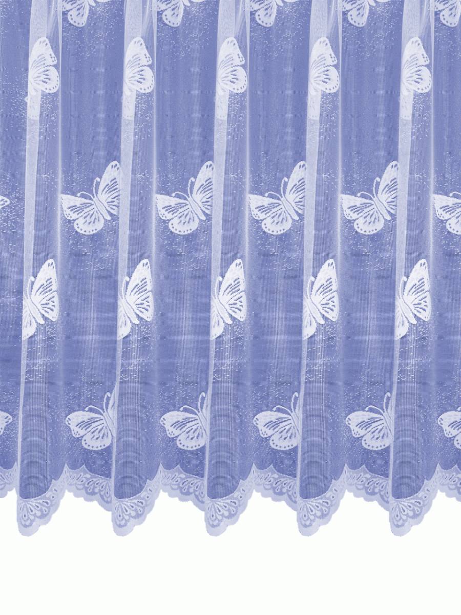 Butterfly white net curtain by filigree Net Curtain 2 Curtains